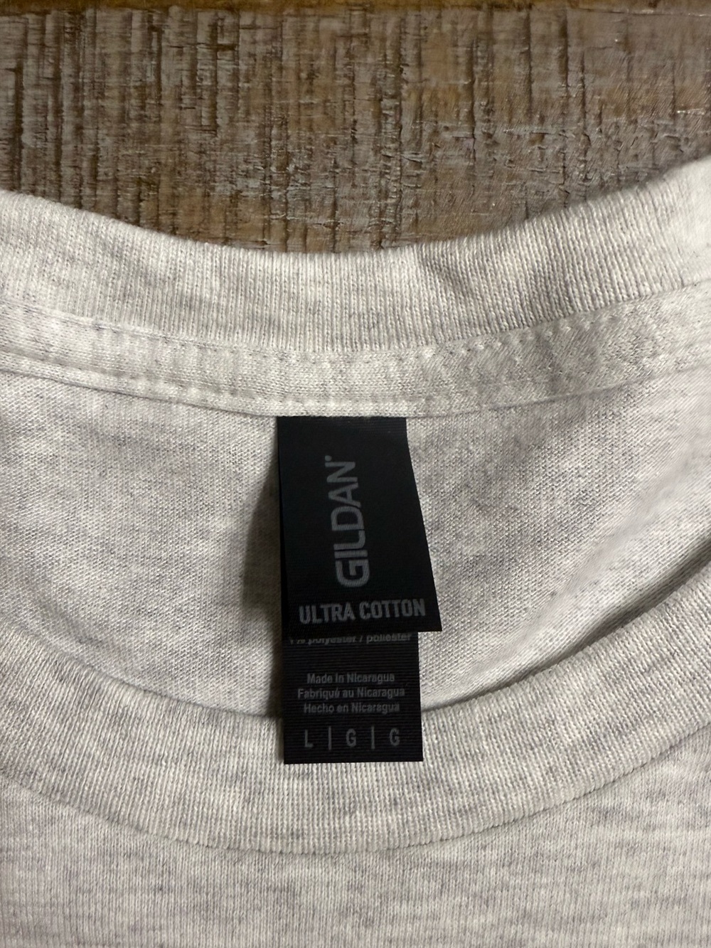 Gildan Light Gray Tee with Skeleton 'Kinda Broke Kinda Bougie' Graphic - Picture 2 of 7